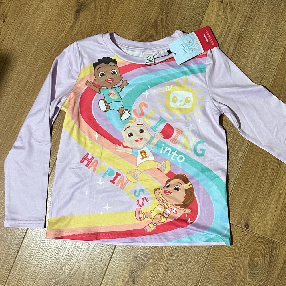 Cocomelon Light Pink Shirt, Size 6Y | NWT (Never Worn!)